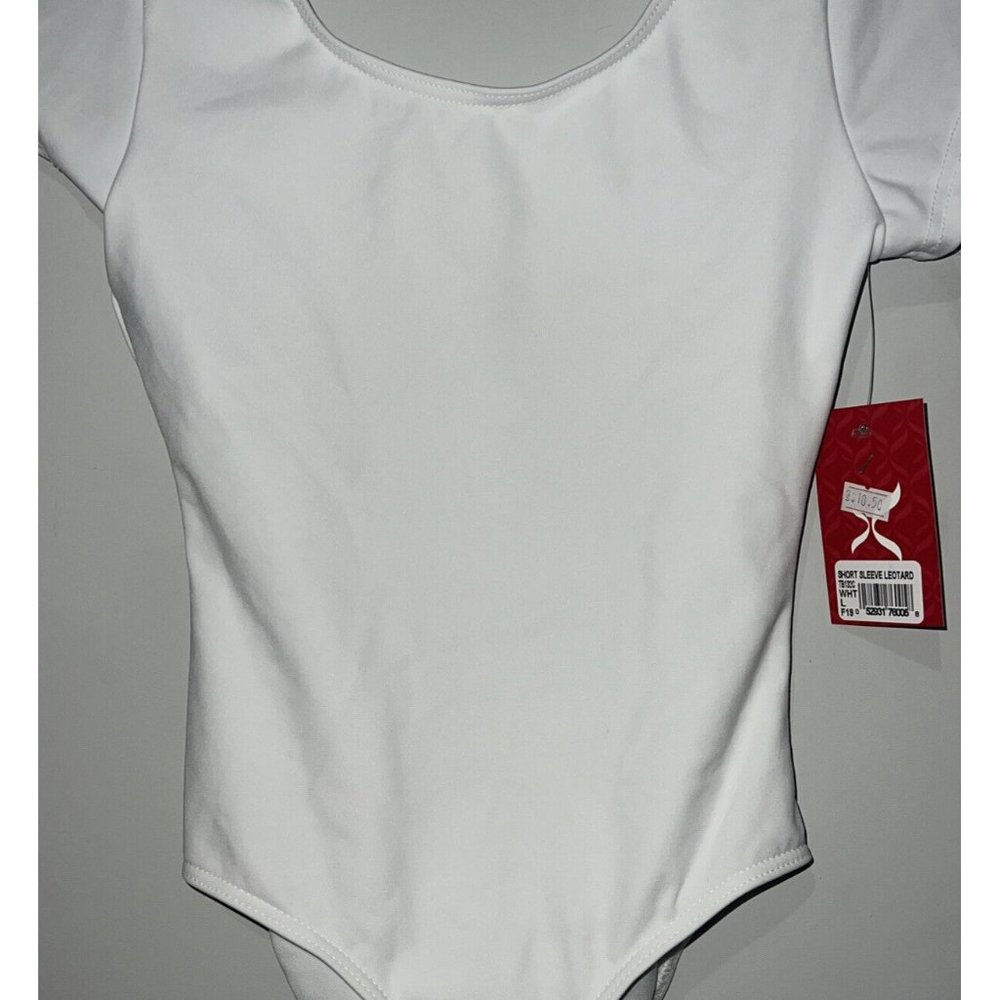 New!!‎ Capezio Short Sleeve Dance Leotard Child Large (2a
